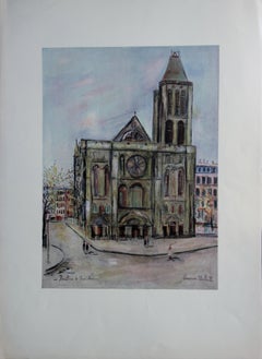 Basilica of Saint Denis - Original lithograph