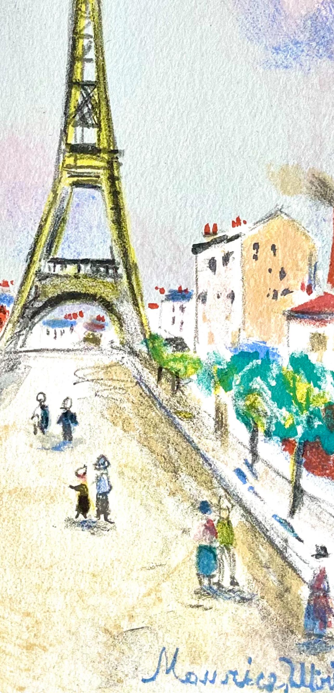 la Tour Eiffel, Paris Capitale, Maurice Utrillo For Sale 3