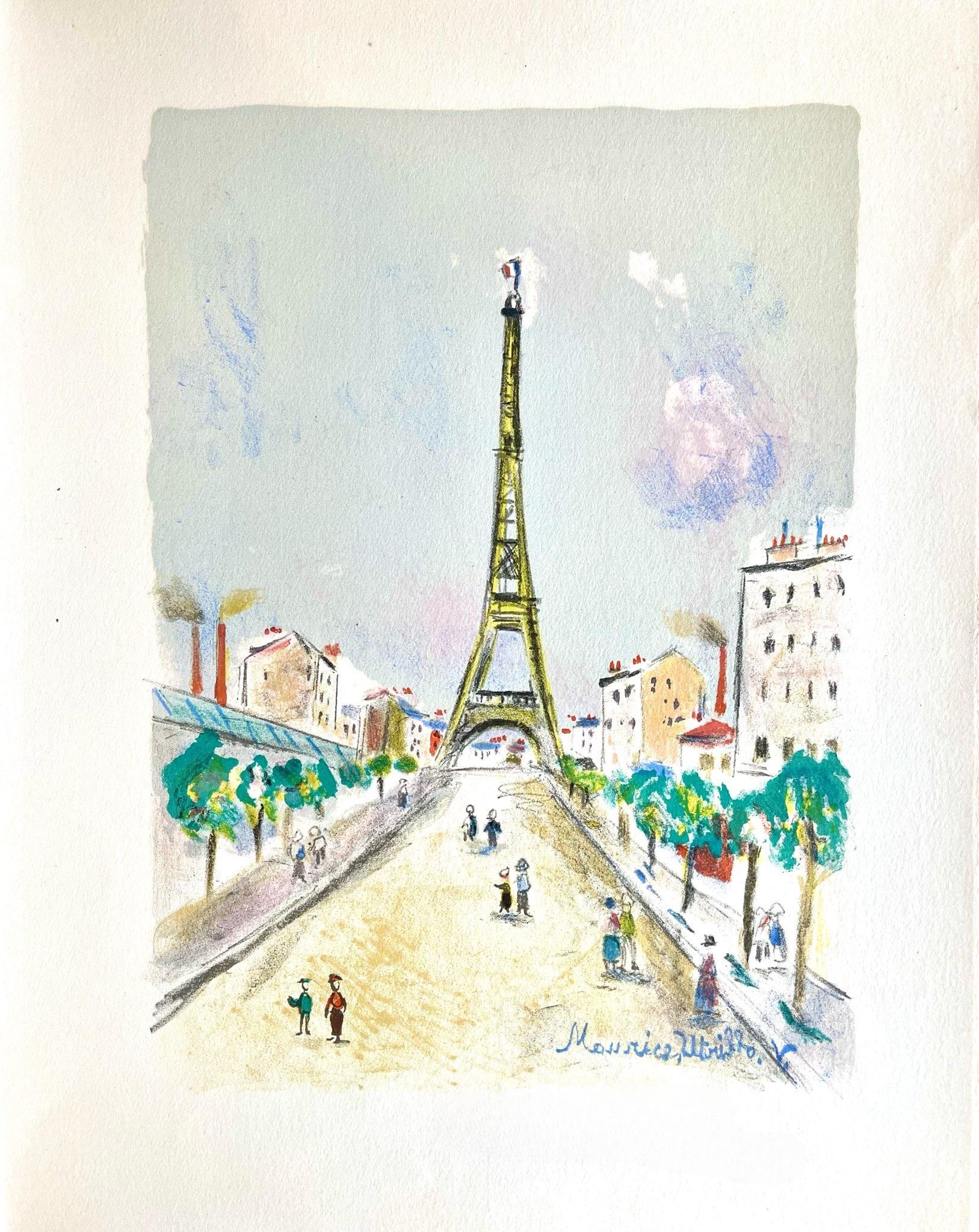 la Tour Eiffel, Paris Capitale, Maurice Utrillo For Sale 6