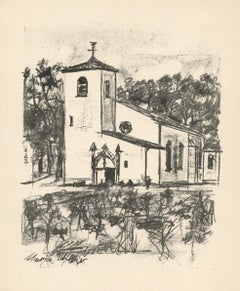 "L'Eglise de Saint Bernard" original lithograph