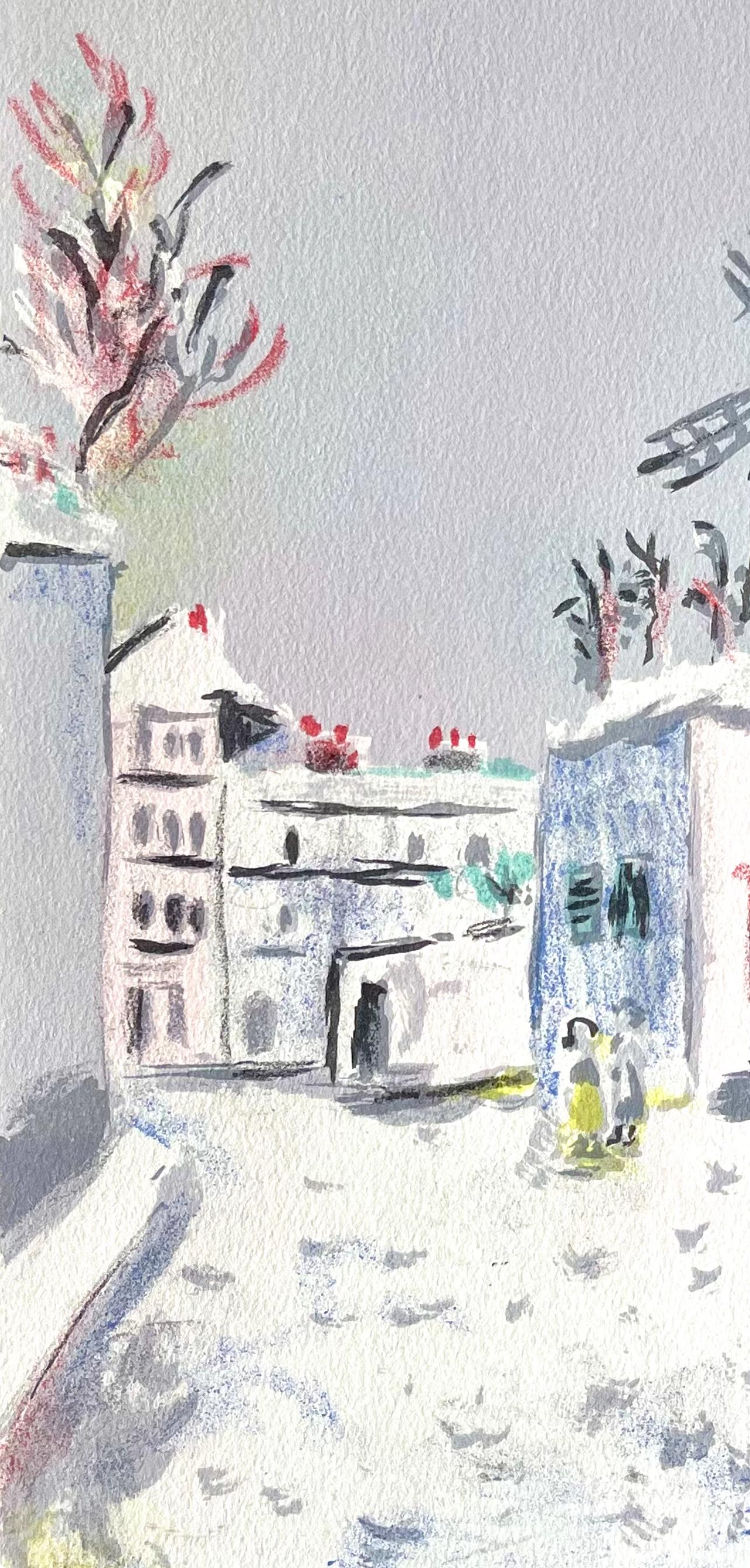Montmartre (Moulin de la Galette), Paris Capitale, Maurice Utrillo For Sale 3
