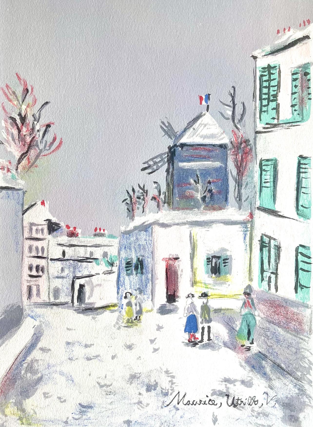 Montmartre (Moulin de la Galette), capitale de Paris, Maurice Utrillo