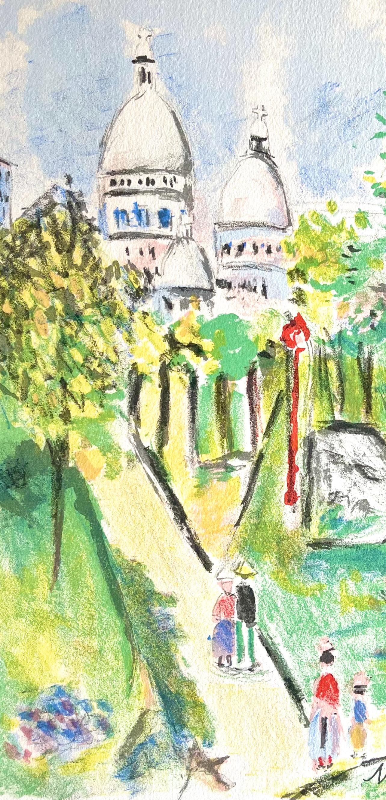 Montmartre (Place Saint-Pierre), Paris Capitale, Maurice Utrillo For Sale 1