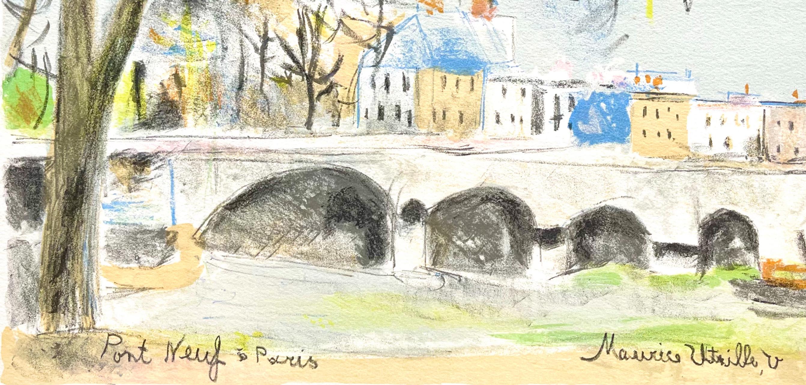 Pont-Neuf, Paris Capitale, Maurice Utrillo For Sale 1