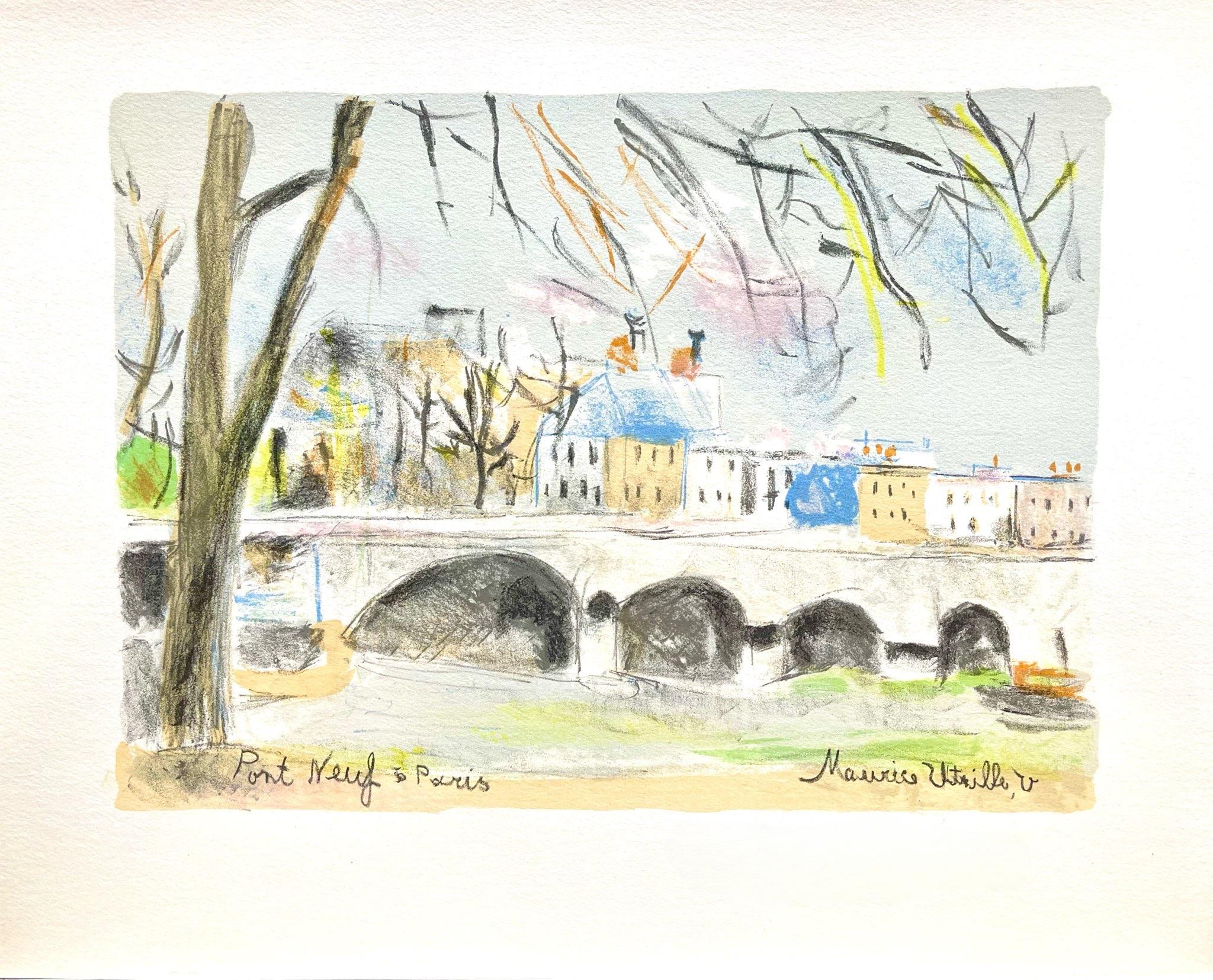 Pont-Neuf, Paris Capitale, Maurice Utrillo For Sale 4