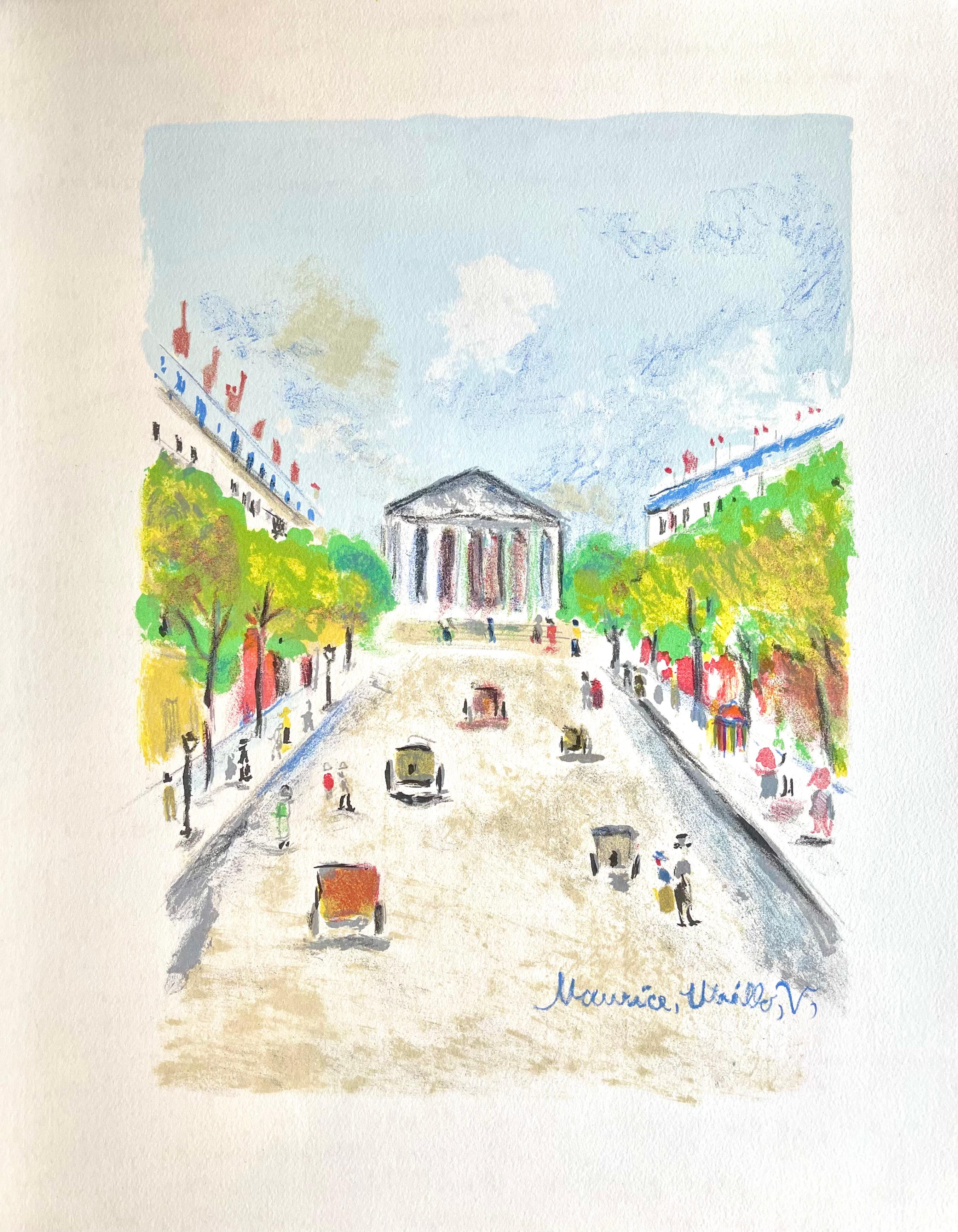 Rue Royale (La Madeleine), Paris Capitale, Maurice Utrillo For Sale 5