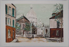 Vintage Sacré-Coeur Church of Montmartre - Lithograph