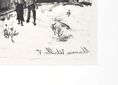 The Walk - Lithograph by Maurice Utrillo