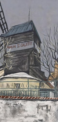 Maurice Utrillo, The Mill of la Galette, 1956 (after)