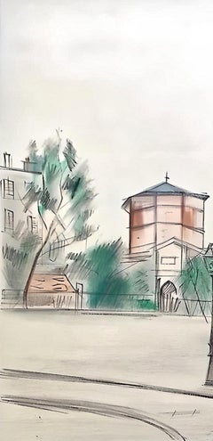 Maurice Utrillo, Montmartre Square, 1956 (after)