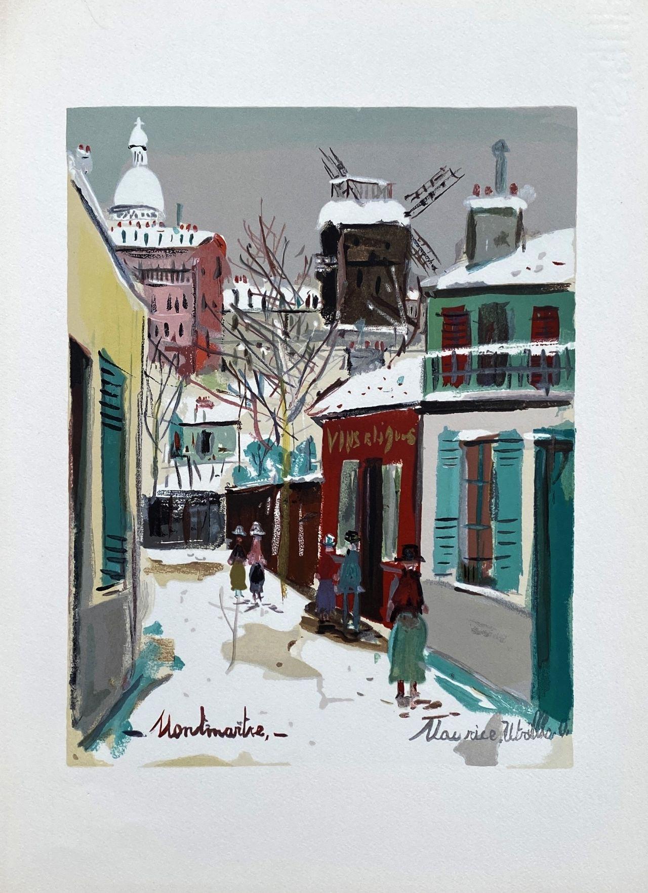 Utrillo, Composition, Les Peintres mes amis (after) - Gray Figurative Print by Maurice Utrillo