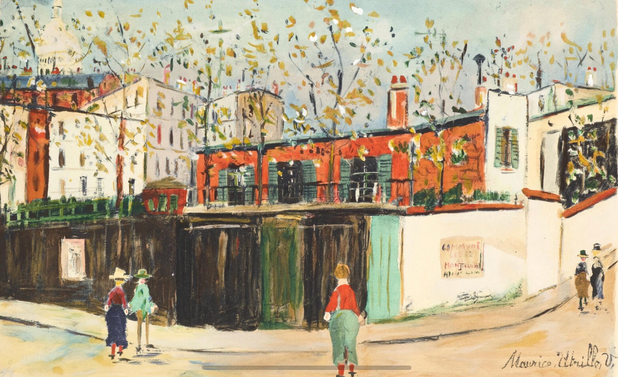 Utrillo, Montmartre, Douze Contemporains (nach) – Print von Maurice Utrillo