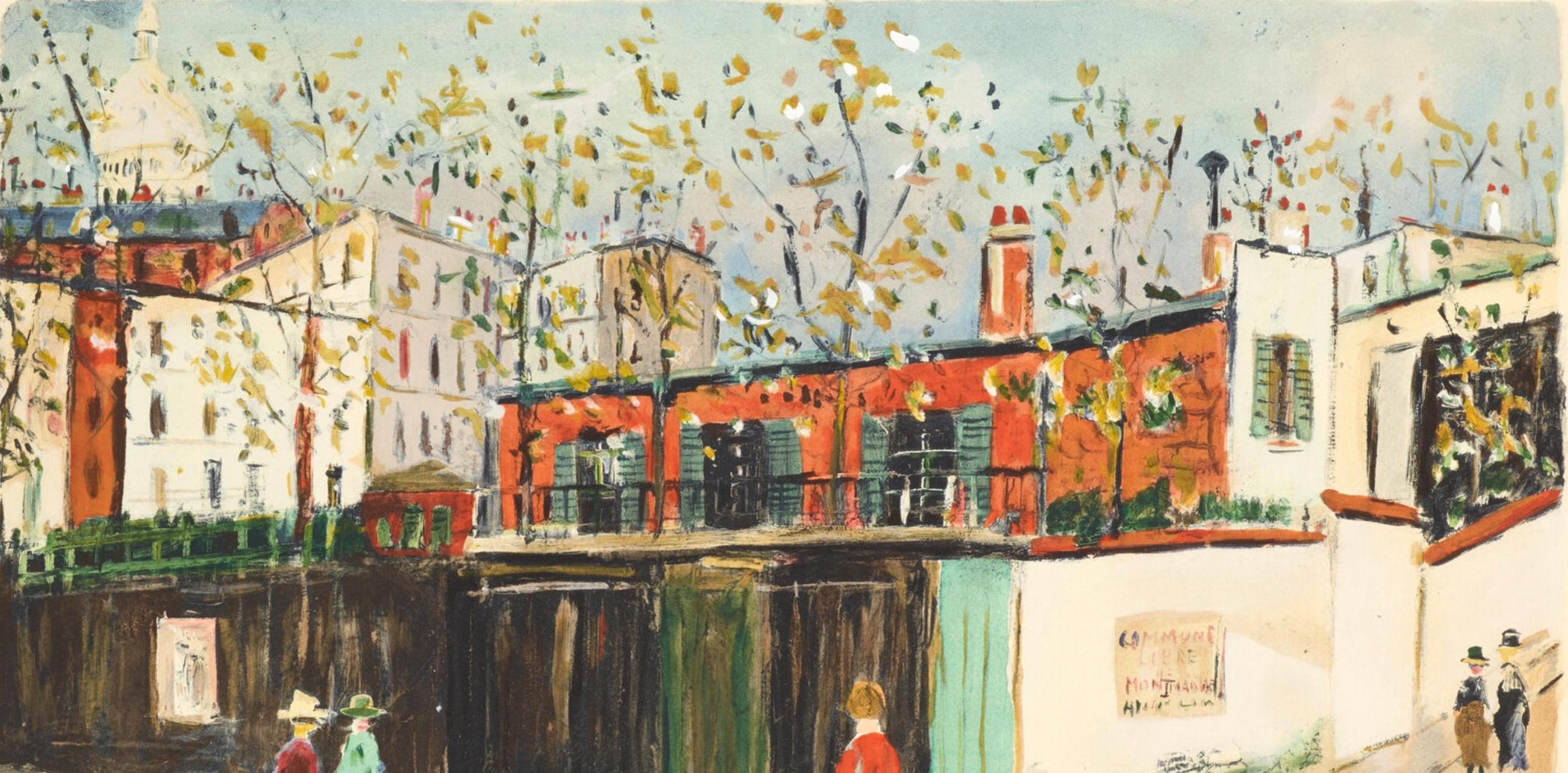 Utrillo, Montmartre, Douze Contemporains (dopo) - Print Moderno di Maurice Utrillo