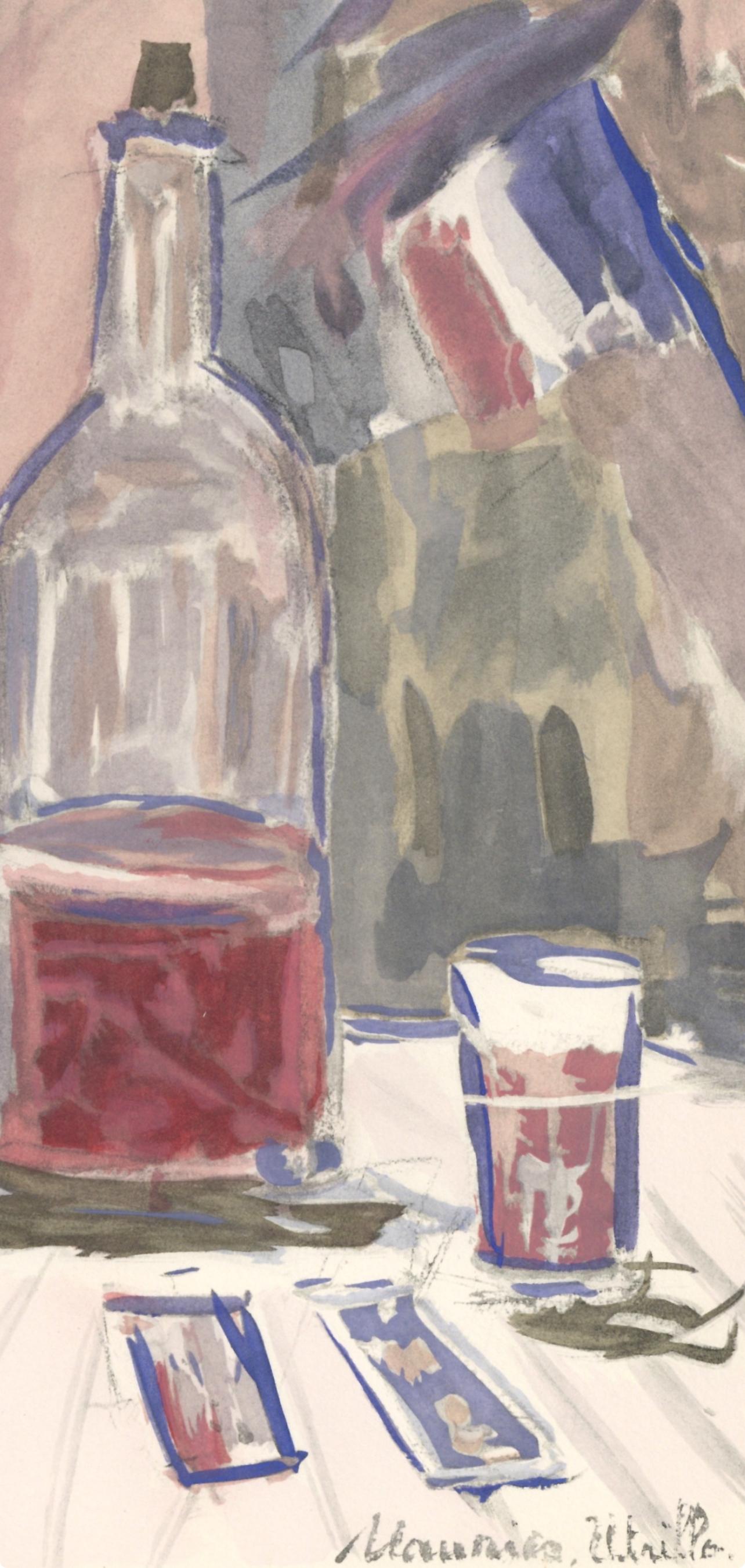Utrillo, Vin d'honneur, Fleurs et Flammes (after) For Sale 1