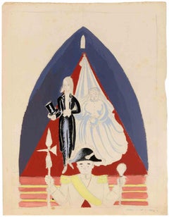 The Show - Drawing by Maurice Van Moppes  - 1970s