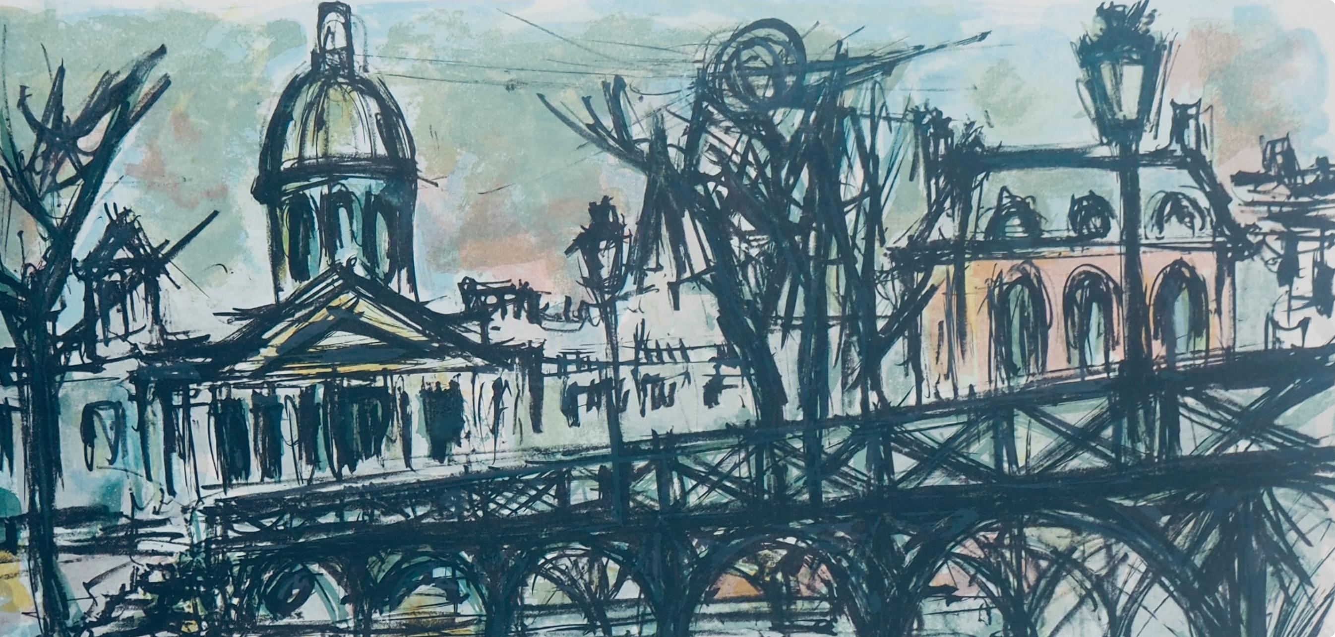Verdier, Le Pont des Arts, Au Temps de Paris Seine (after) - Print by Maurice Verdier 