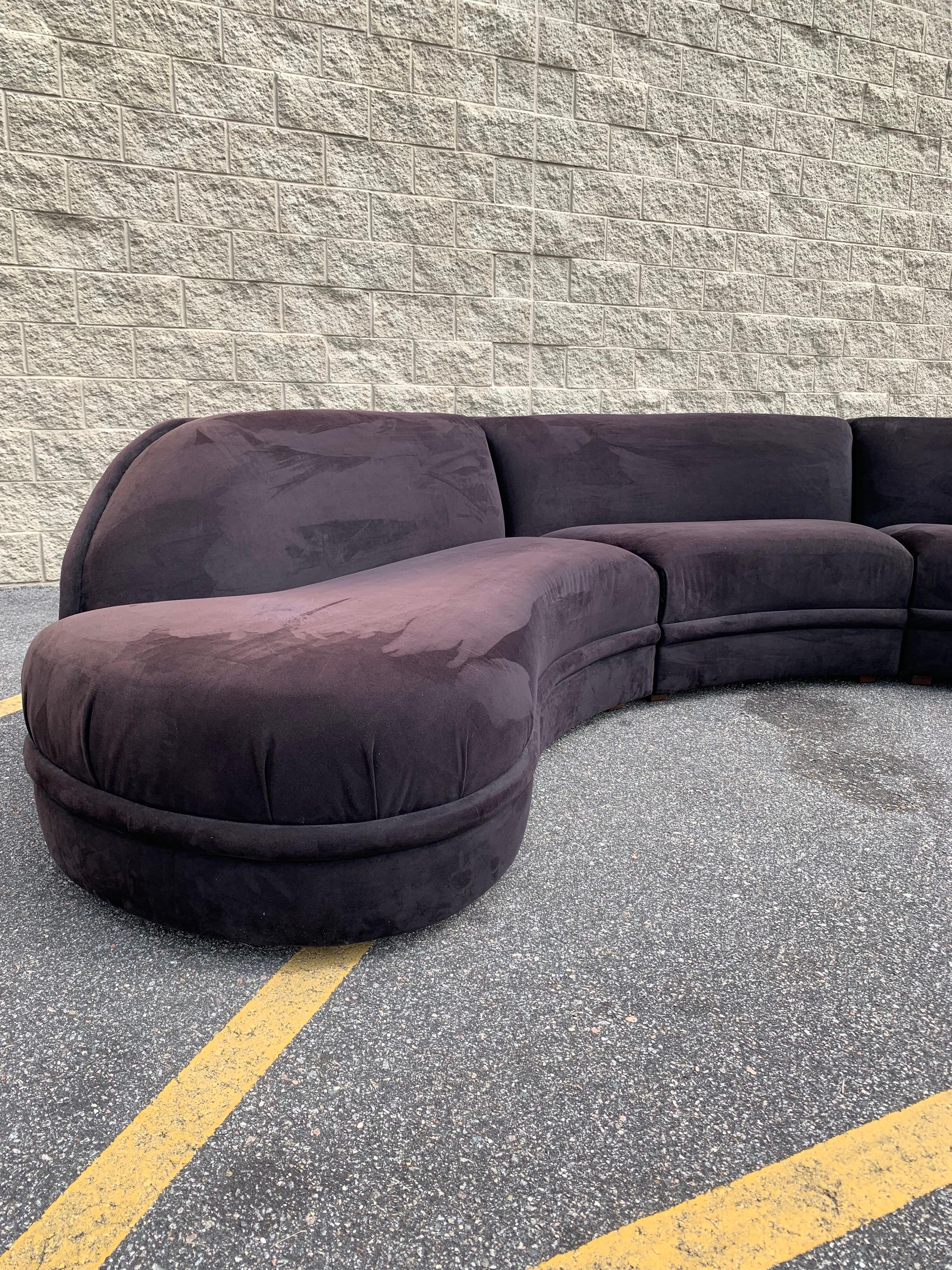 cloud velvet modern sectional couch