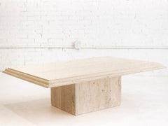 Maurice Villency Italian Travertine Coffee Table