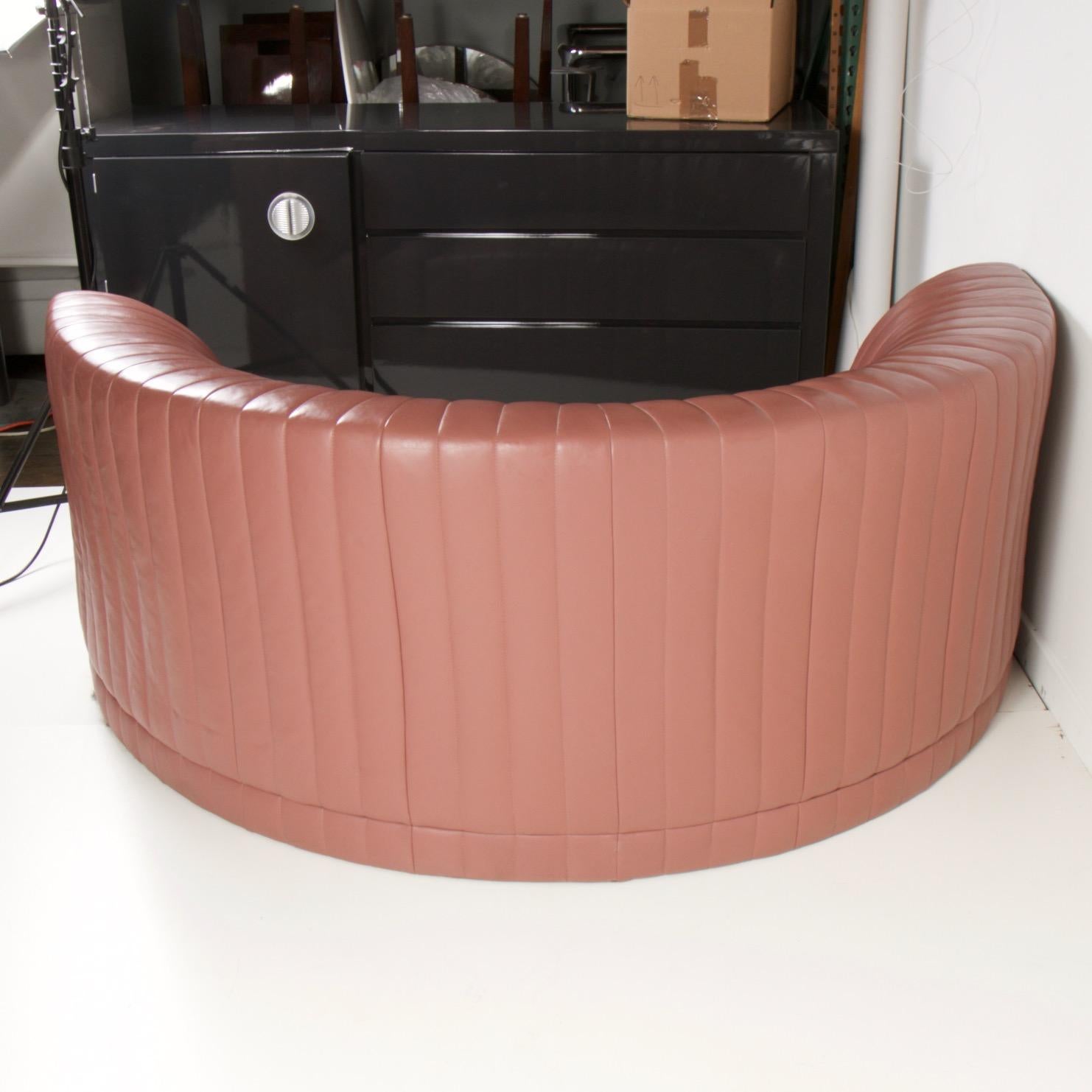Roche Bobois Leather Crescent Sofa 1