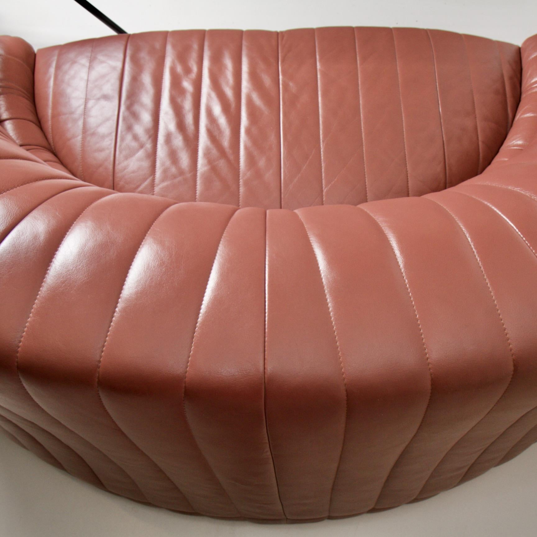Roche Bobois Leather Crescent Sofa 3