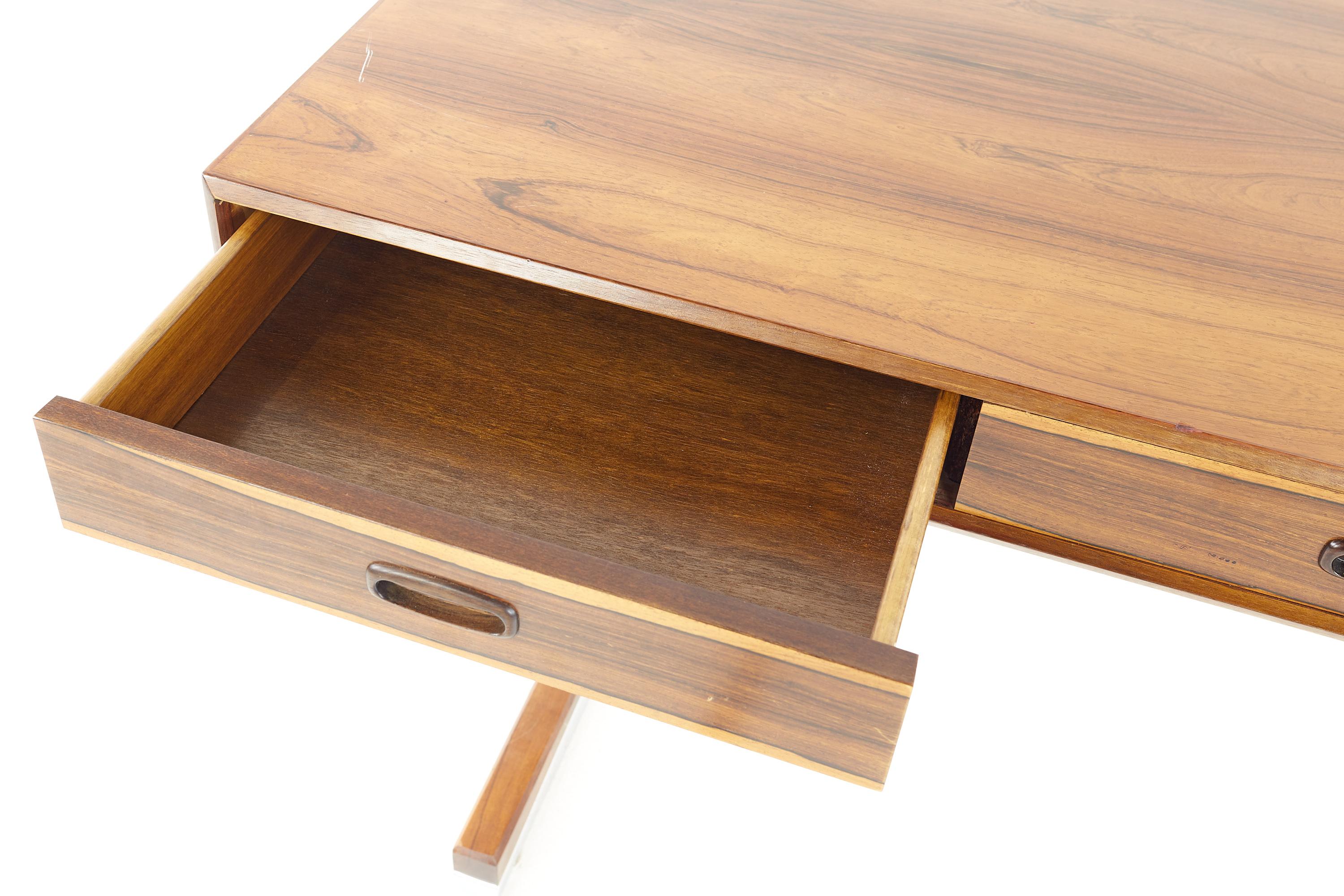 Maurice Villency Mid Century Chrome and Rosewood Desk 3