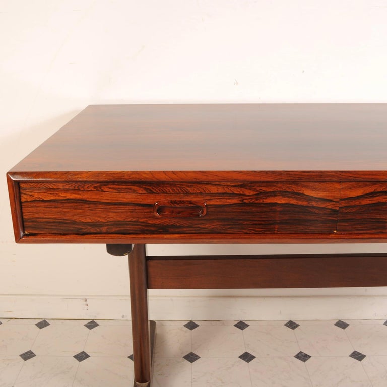 Maurice Villency Midcentury Danish Modern Rosewood Desk At 1stdibs