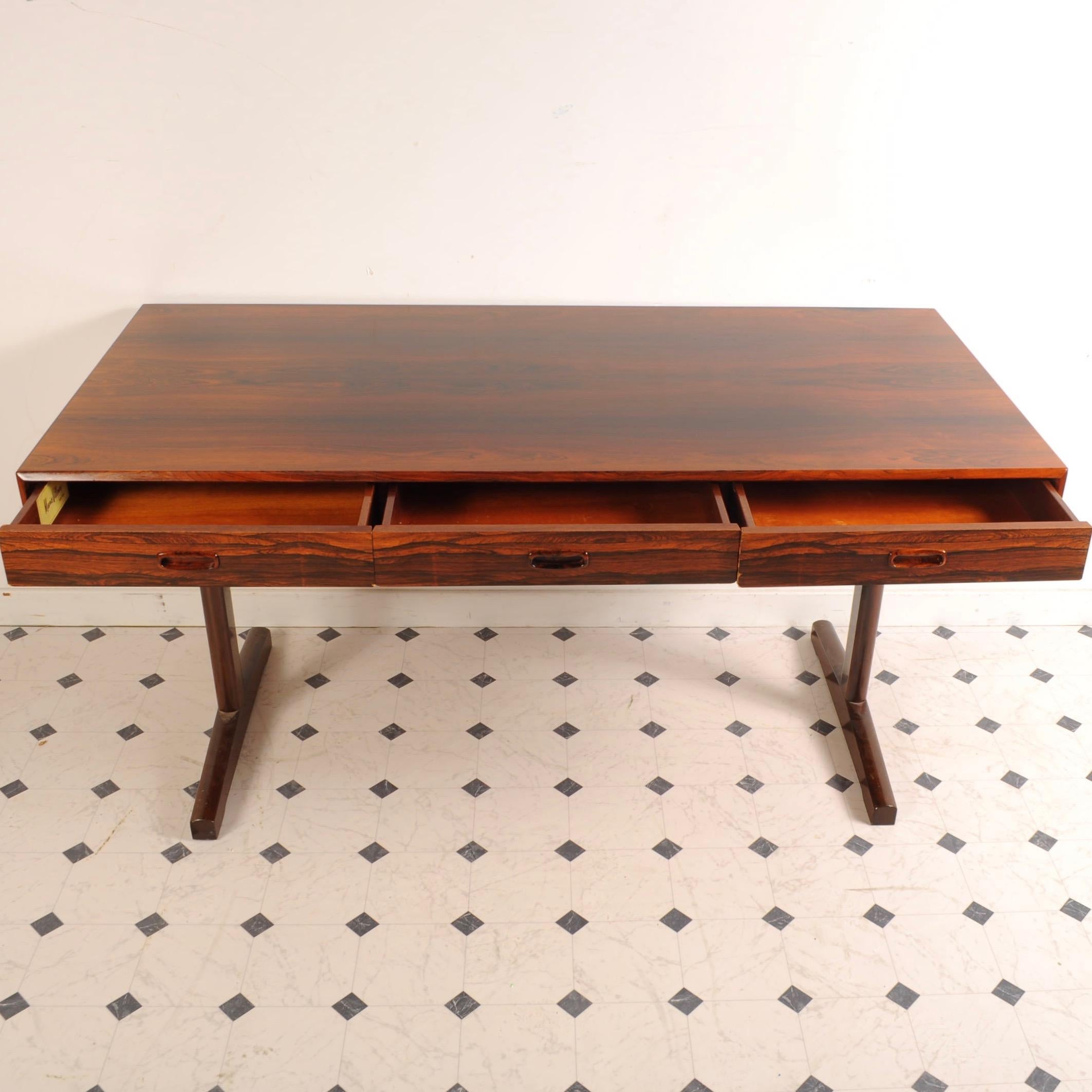 Mid-Century Modern Maurice Villency Midcentury Danish Modern Rosewood Desk