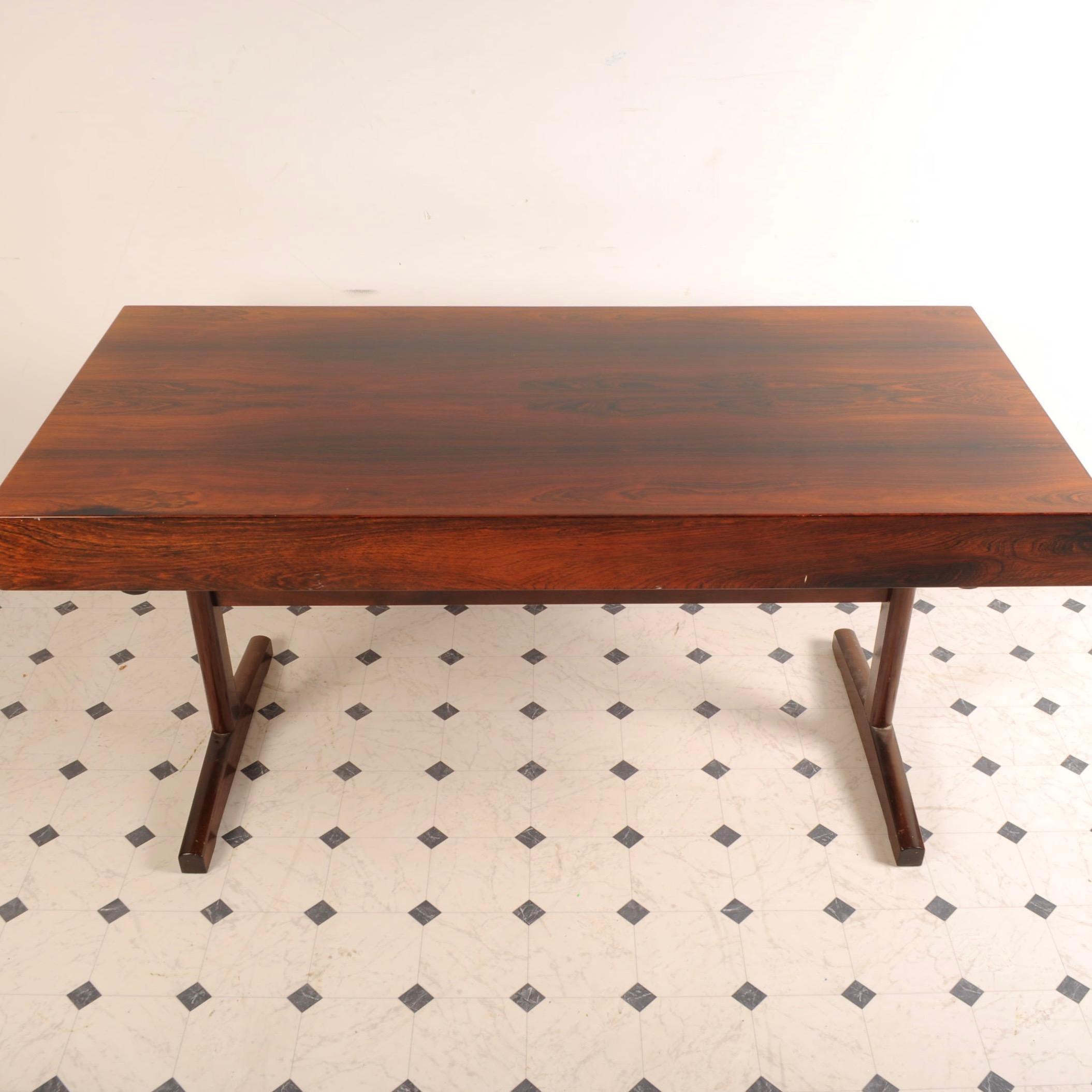 Maurice Villency Midcentury Danish Modern Rosewood Desk 1