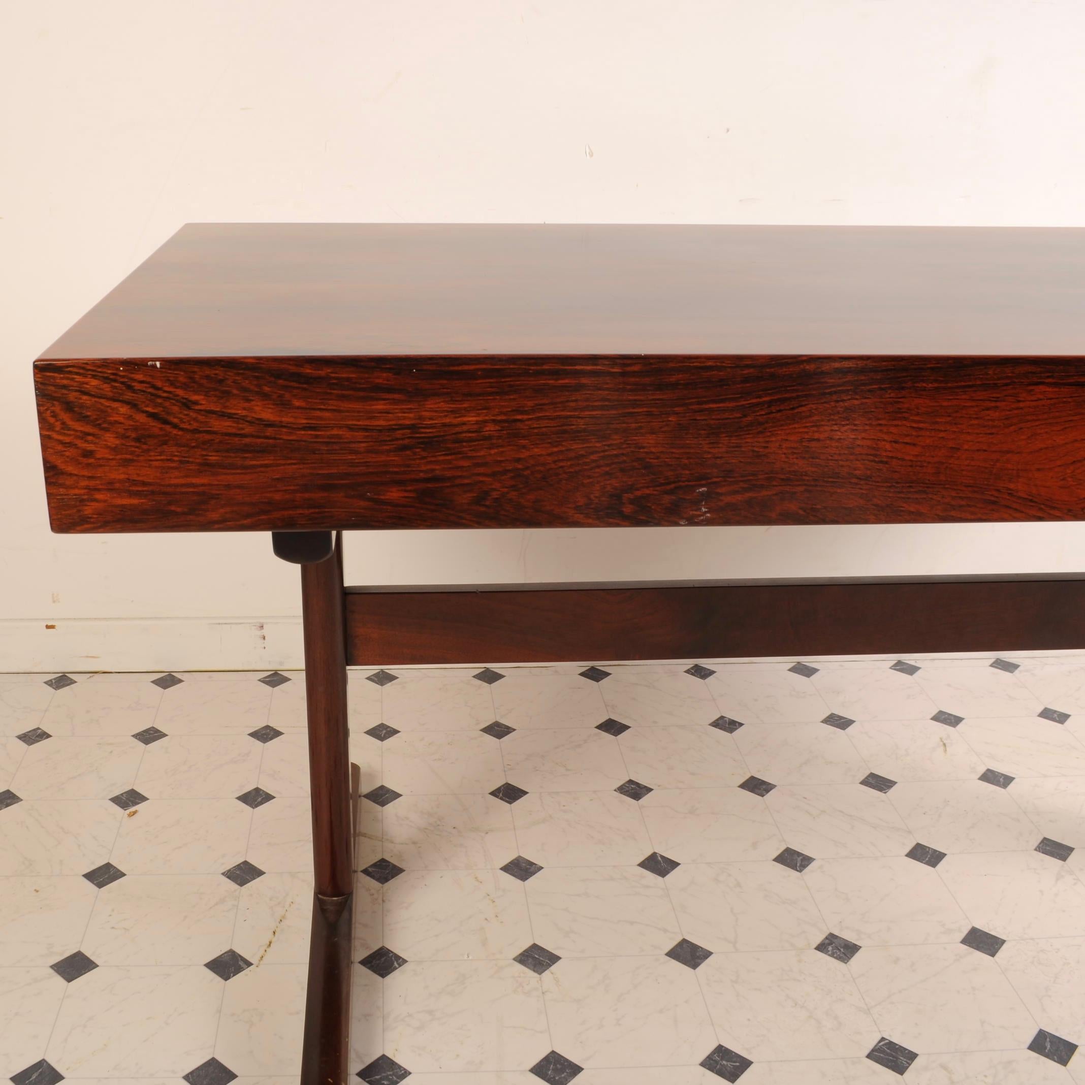 Maurice Villency Midcentury Danish Modern Rosewood Desk 2