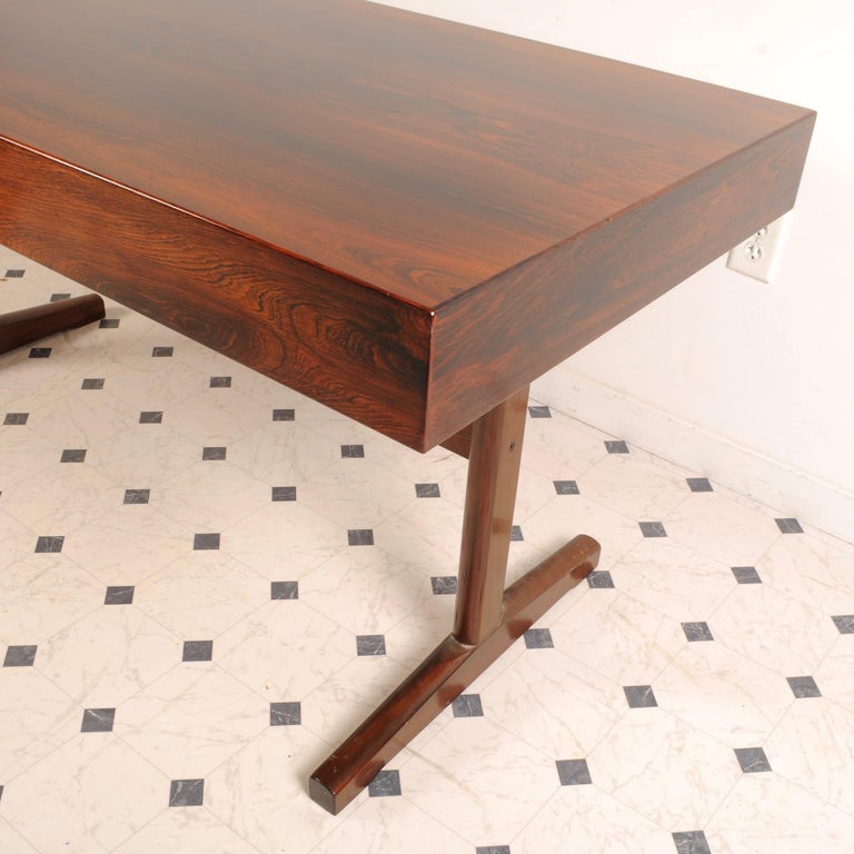 Maurice Villency Midcentury Danish Modern Rosewood Desk At 1stdibs