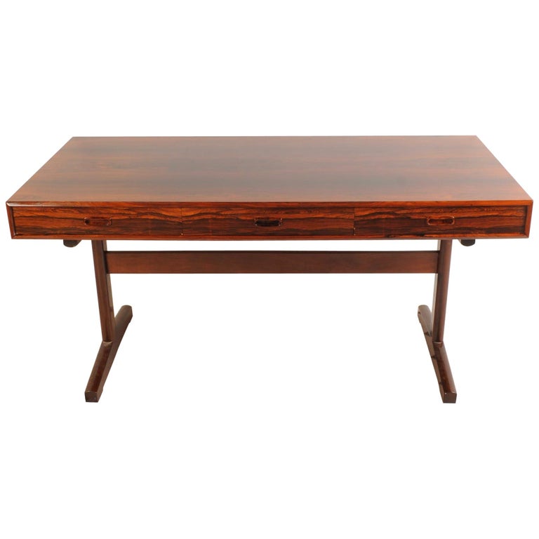 Maurice Villency Midcentury Danish Modern Rosewood Desk At 1stdibs