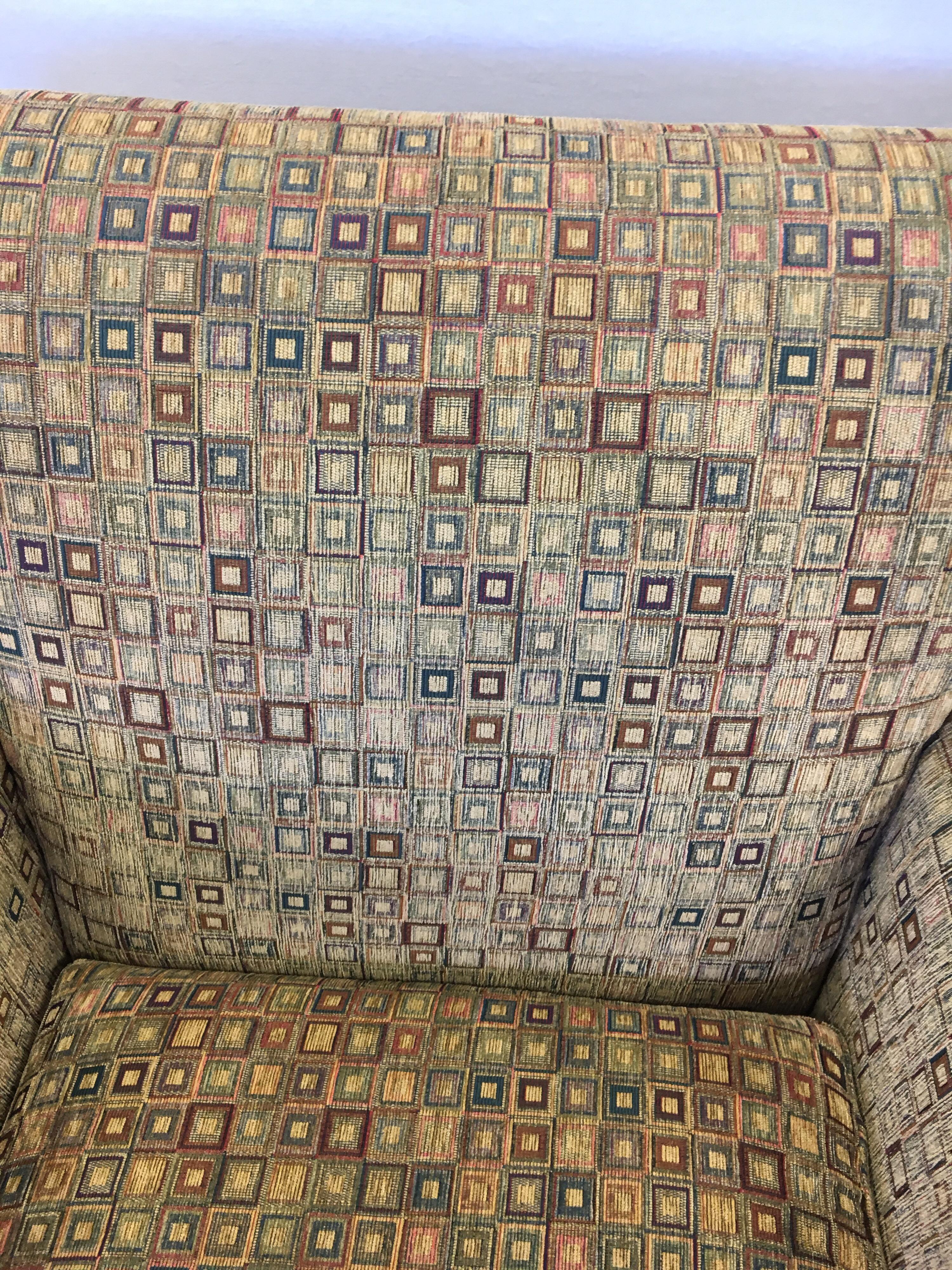 Maurice Villency Mid-Century Modern Upholstered Armchair Club 1