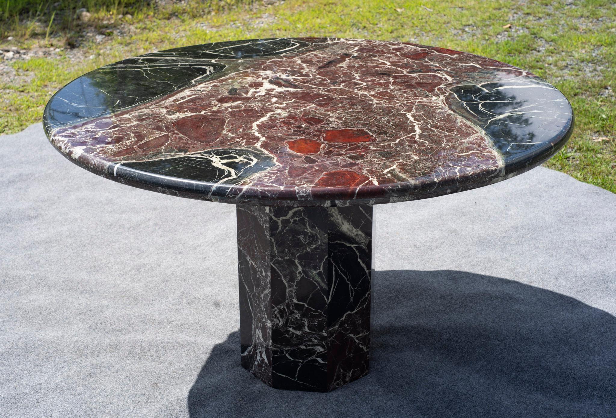 Mid-Century Modern Maurice Villency Table de salle à manger ronde 50