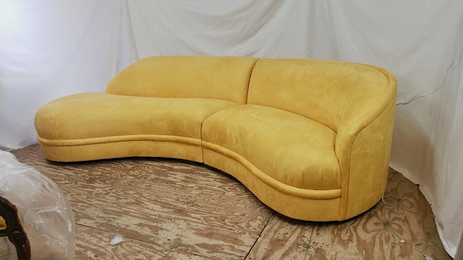 Mid-Century Modern Maurice Villency Serpentine Sofa