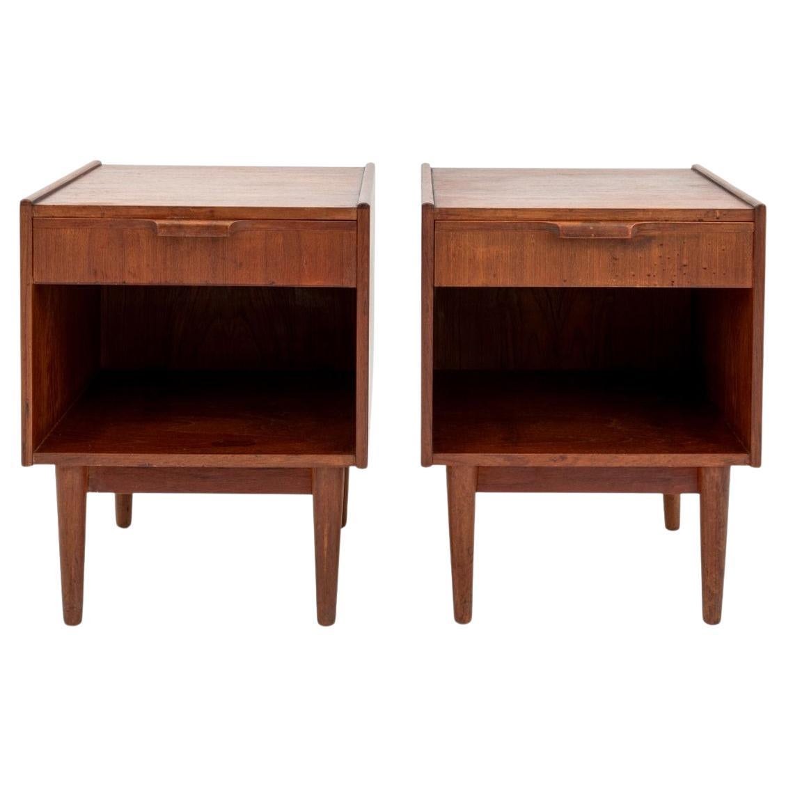 Maurice Villency Teak End Tables, Paar