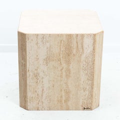 Maurice Villency Travertine Marble Pedestal