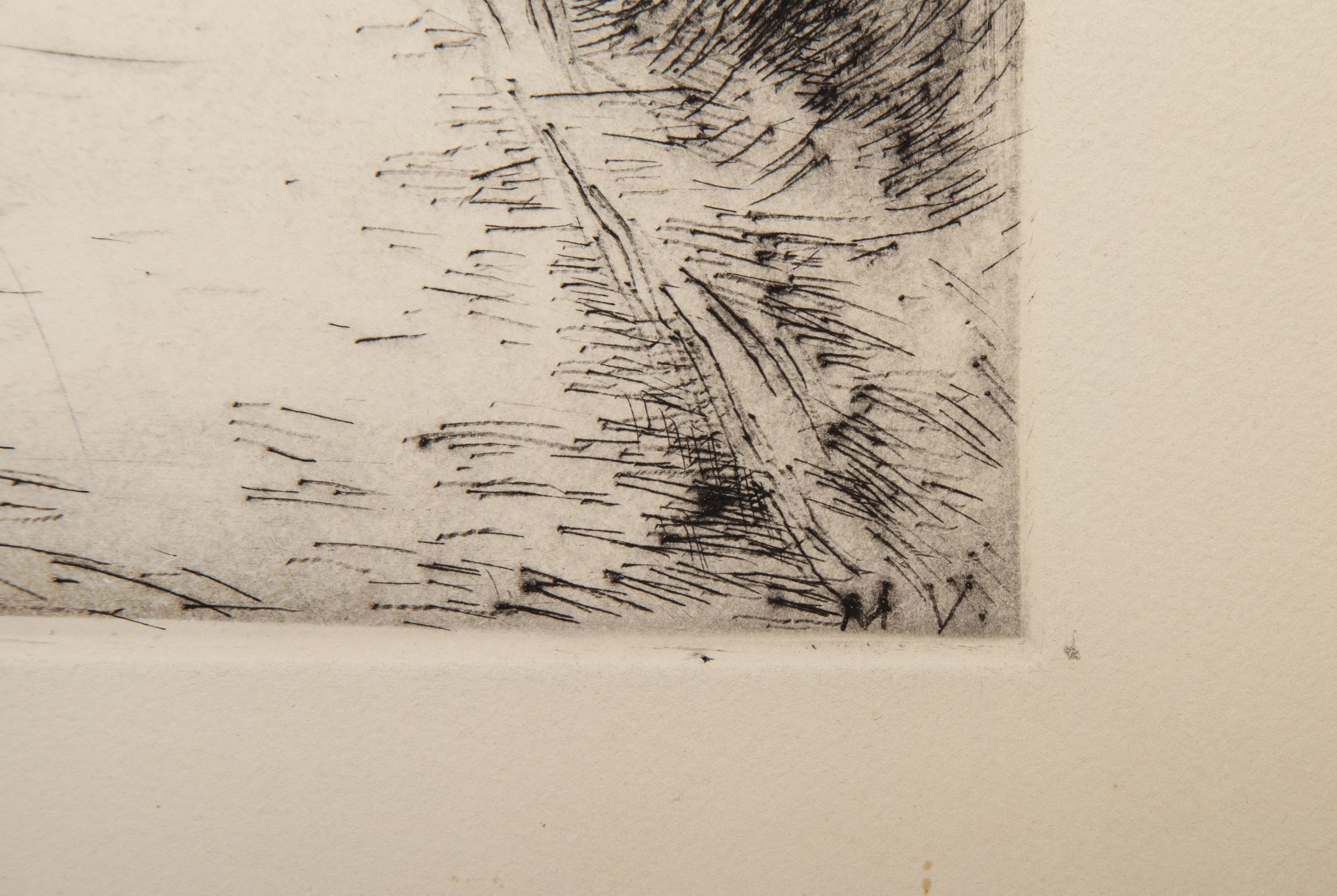 Boissy-Les-Perches, Impressionist Etching after Maurice Vlaminck For Sale 3