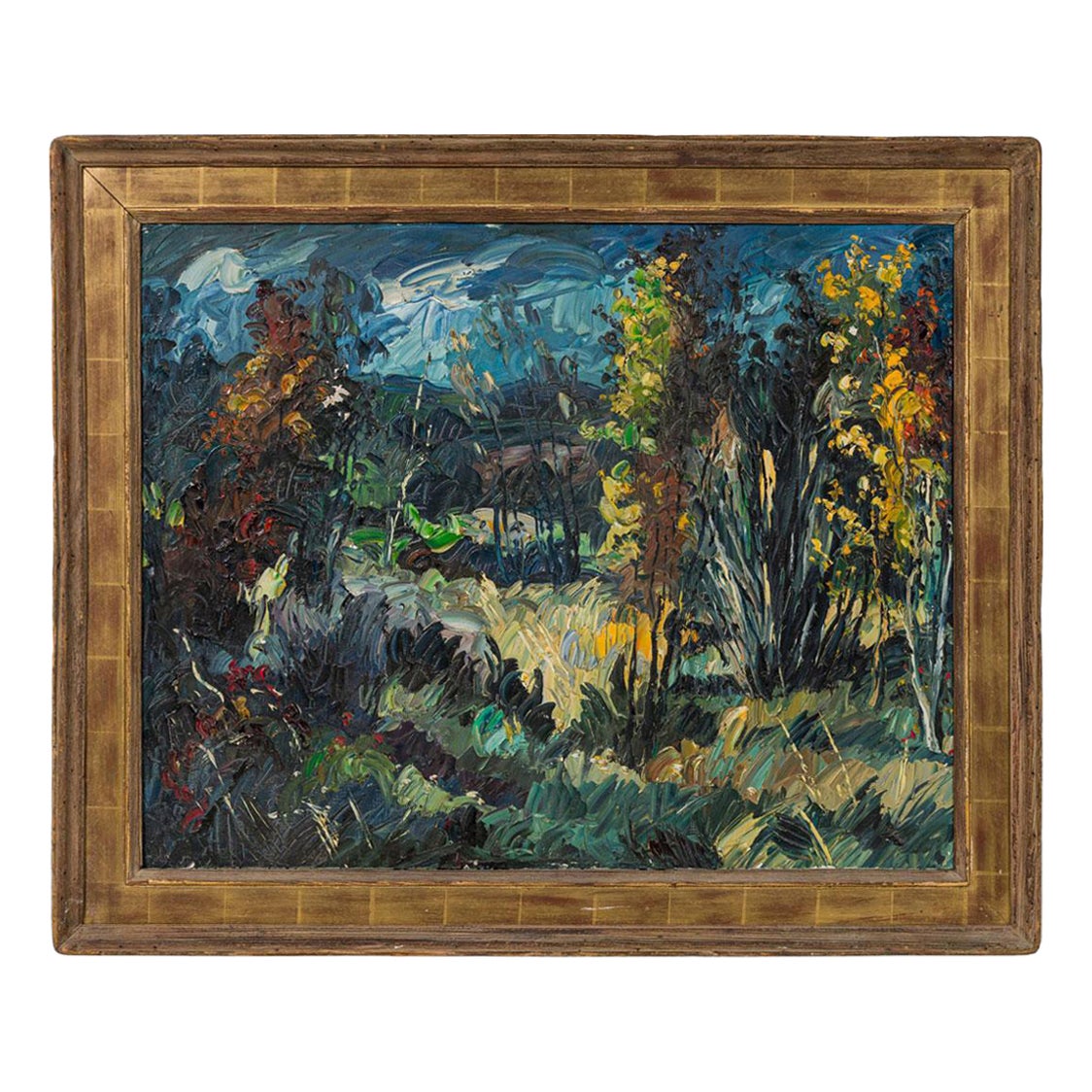 Maurice Wague-Weyman French-Hungarian Landscape, Titled: "Nightfall"