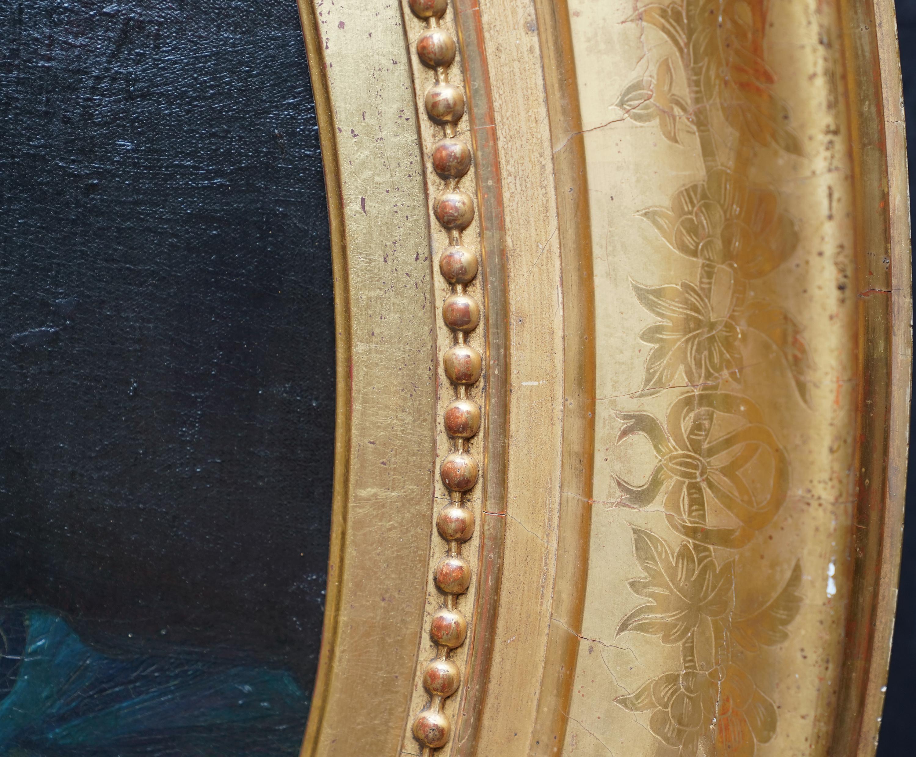 Porträt von Mrs Bury Barry – britisches edwardianisches Ölgemälde im Angebot 3