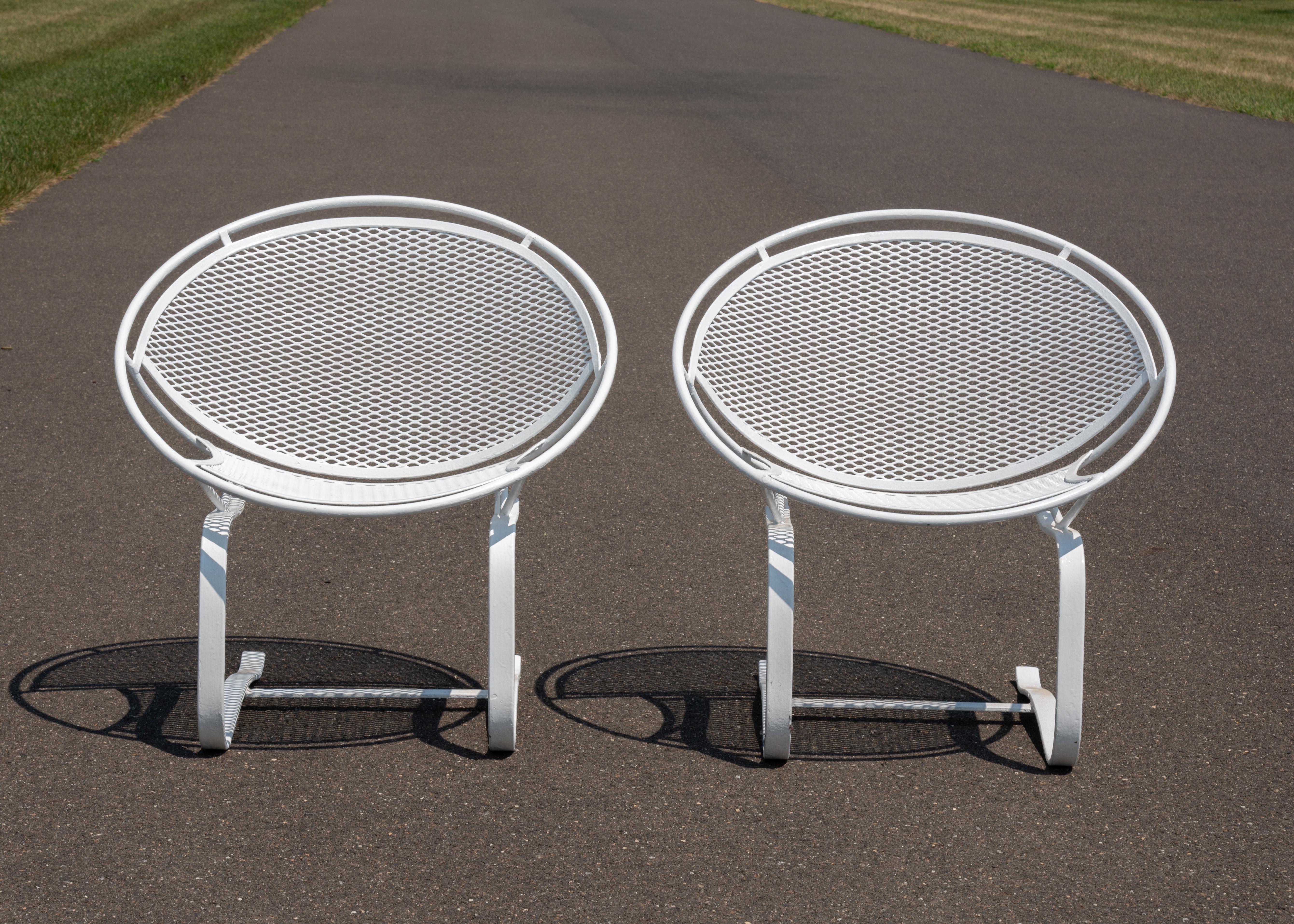 Maurizio Tempestini for Salterini Cantilevered Radar Spring Lounge Chairs a Pair For Sale 2