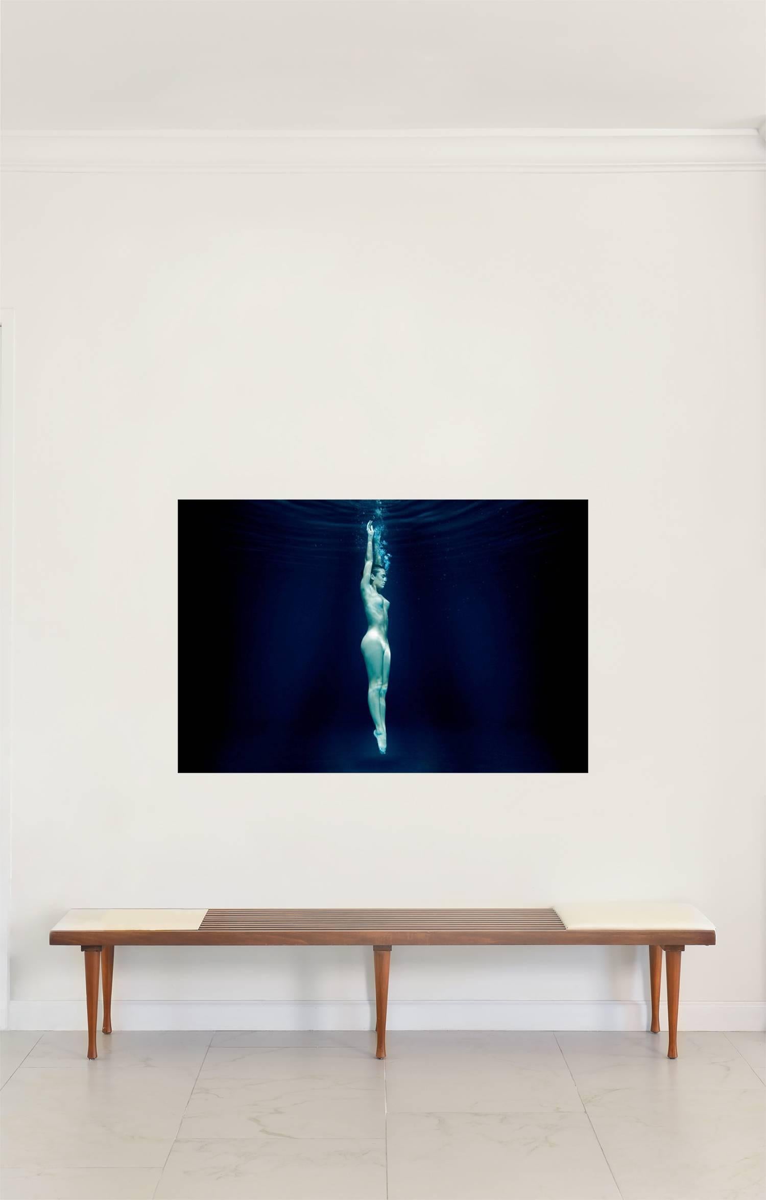 Half Angels Half Demons #4, Underwater nude color photograph - Photograph by Mauricio Velez