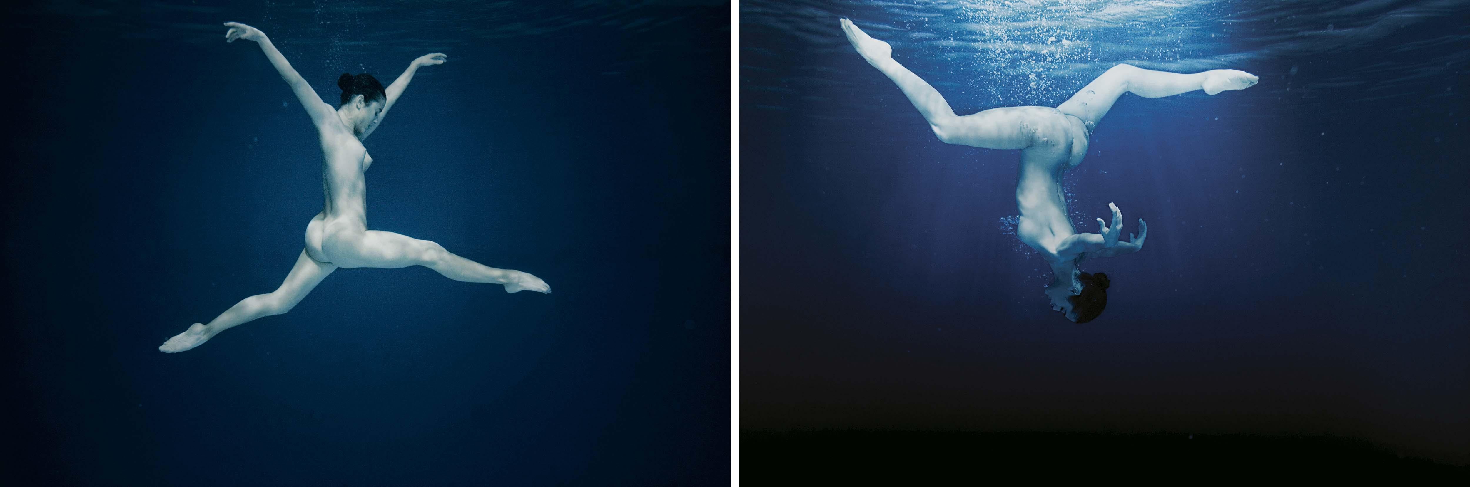 Nude Photograph Mauricio Velez - Moitié anges moitié démons #8 et #9. Undrewater Photographie en édition limitée