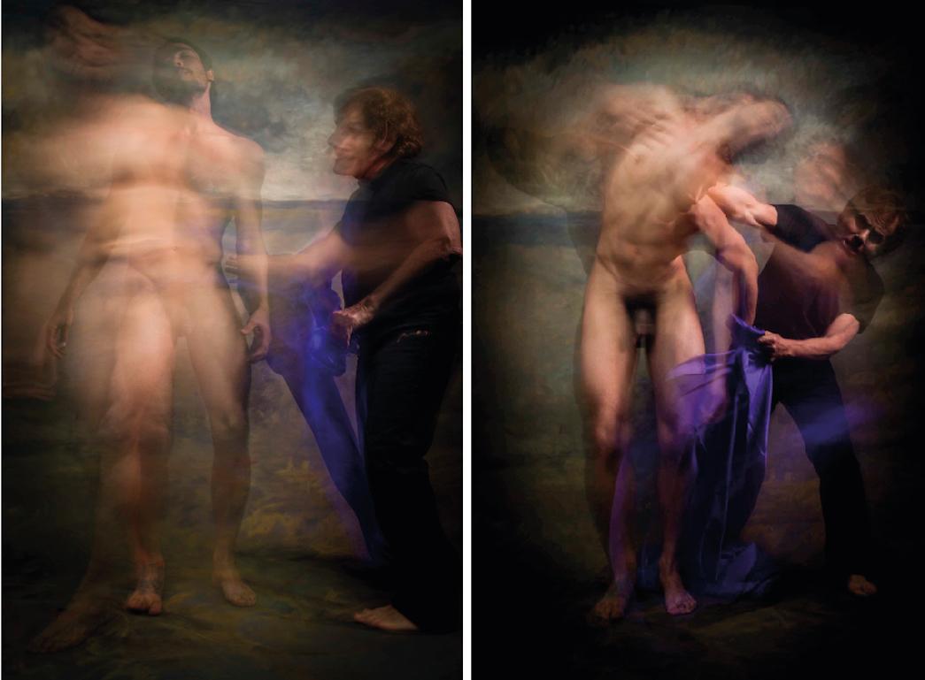 Mauricio Velez Nude Photograph - Untitled II and III, From the Half Angels Half Demons series. Nude Color photo