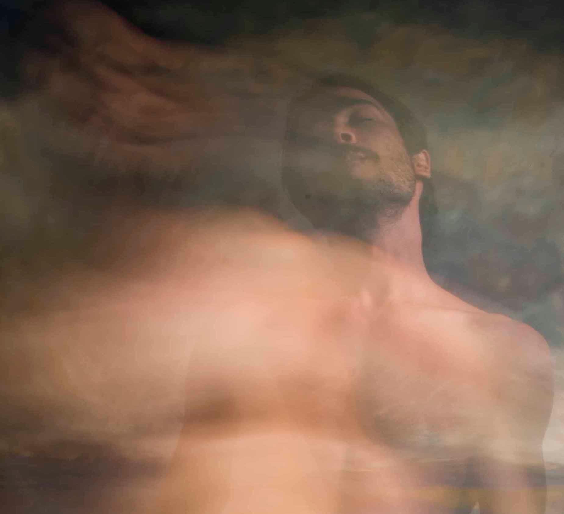 Untitled II, Half Angels Half Demons. Male Nude Color photograph - Contemporary Photograph by Mauricio Velez