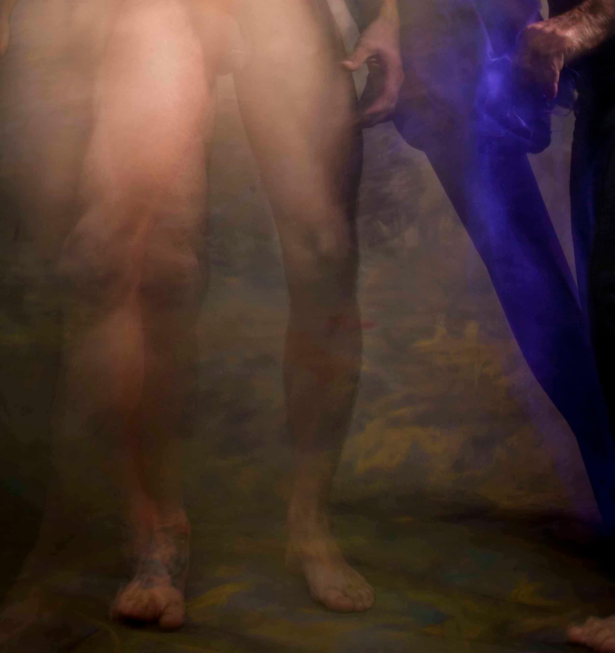 Sans titre II, demi-anges et demi démons. Photographie de nu masculin en couleur en vente 2