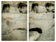 Untitled III and Untitled I. Abstract rocks landscape color photographs