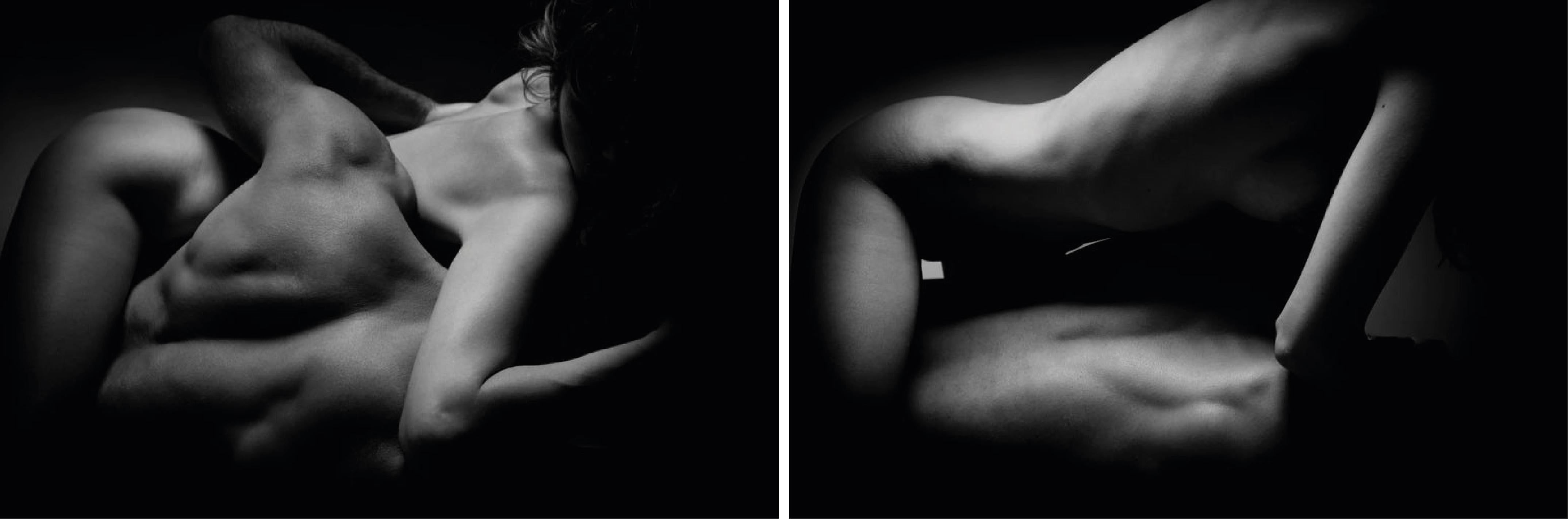 Untitled Set. From the "Serendipia" Series. Figurative nude B&W photograph