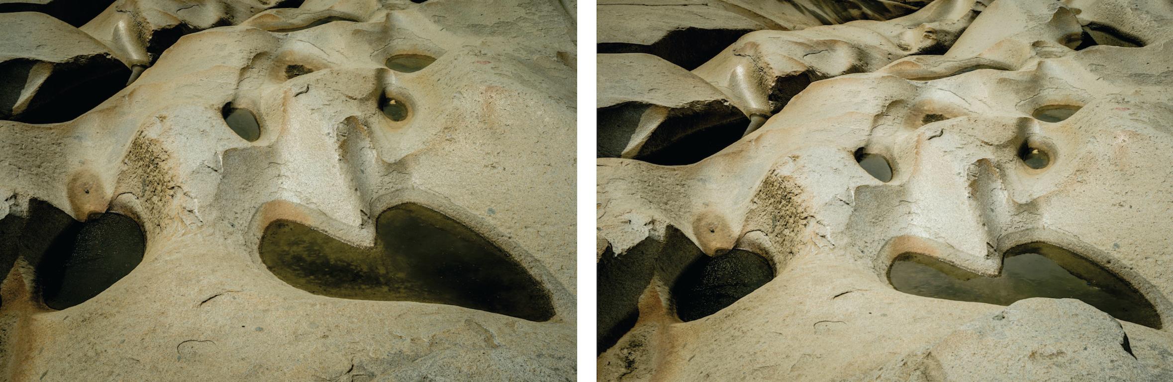Untitled V und Untitled VI. Abstrakte Felsen-Landschaftsfotografie (Braun), Landscape Photograph, von Mauricio Velez