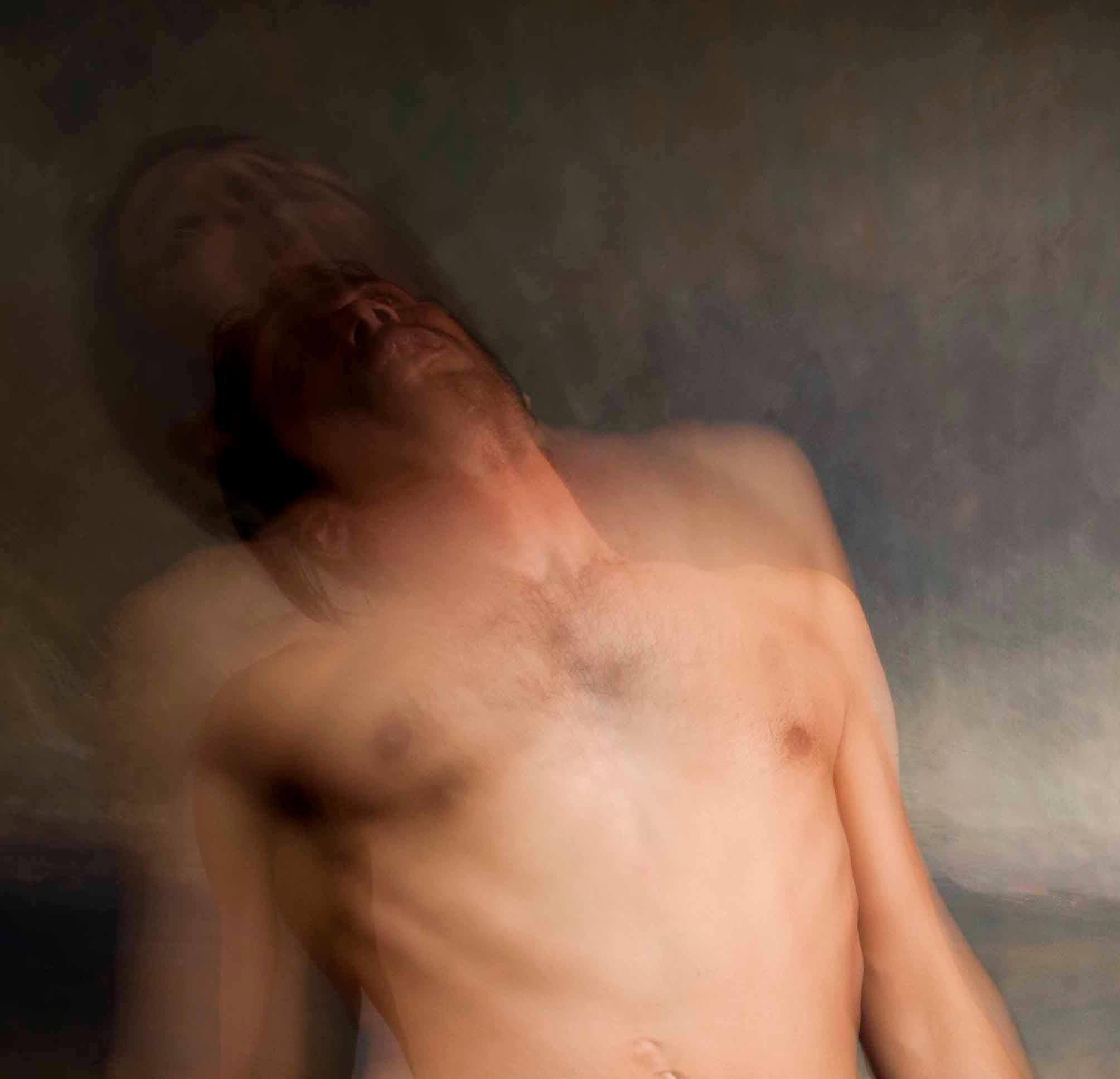 Untitled VII, From the Half Angels Half Demons series.  Nude Color photograph - Photograph by Mauricio Velez