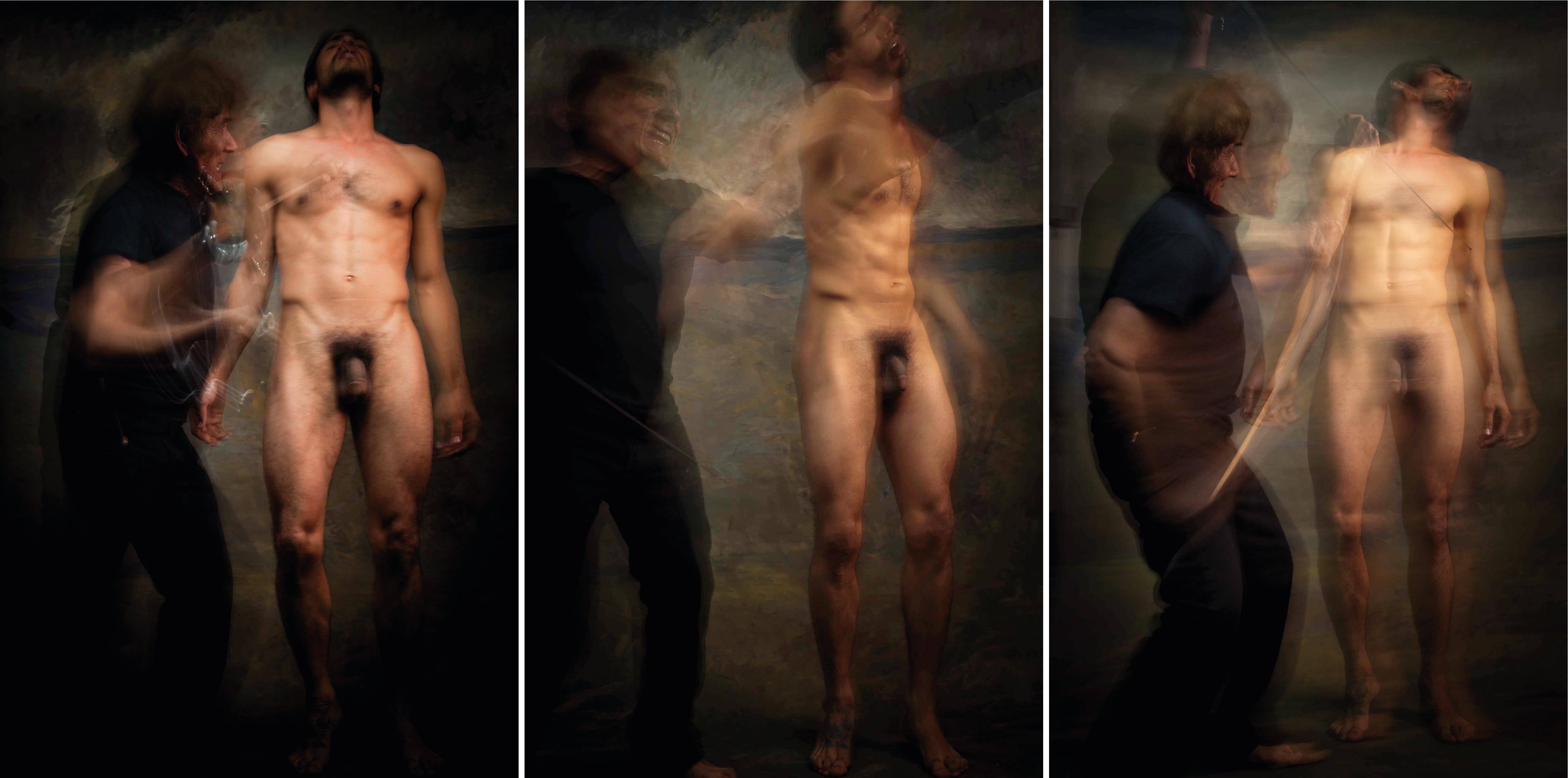 Mauricio Velez Color Photograph - Untitled X, XI and IX, From the Half Angels Half Demons series. Male Nude photo